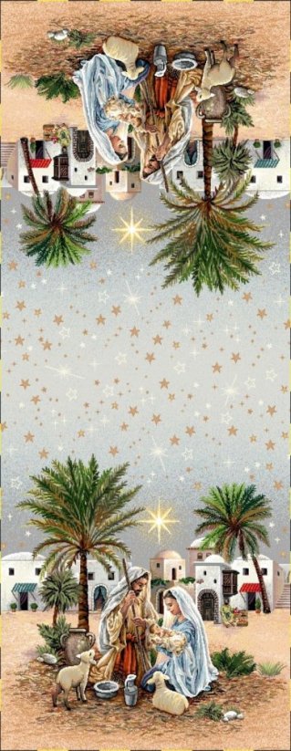 Texicop Gobelínový vianočný obrus Eden 1252 GR - Rozmer obrusov: 40x50 cm