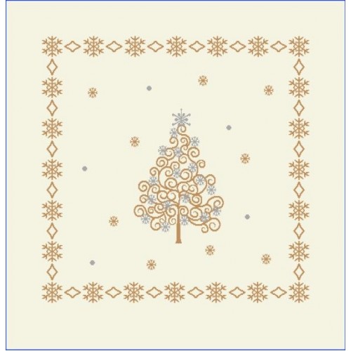 Texicop Gobelínový vianočný obrus Chenille 1280 - Rozmer obrusov: 40x100 cm