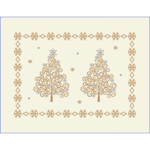 Texicop Gobelínový vianočný obrus Chenille 1280 - Rozmer obrusov: 40x100 cm