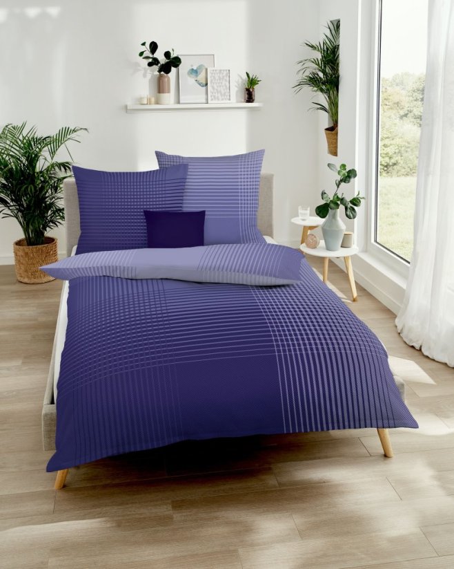 Saténové obliečky Master fialové 140x200, 70x90