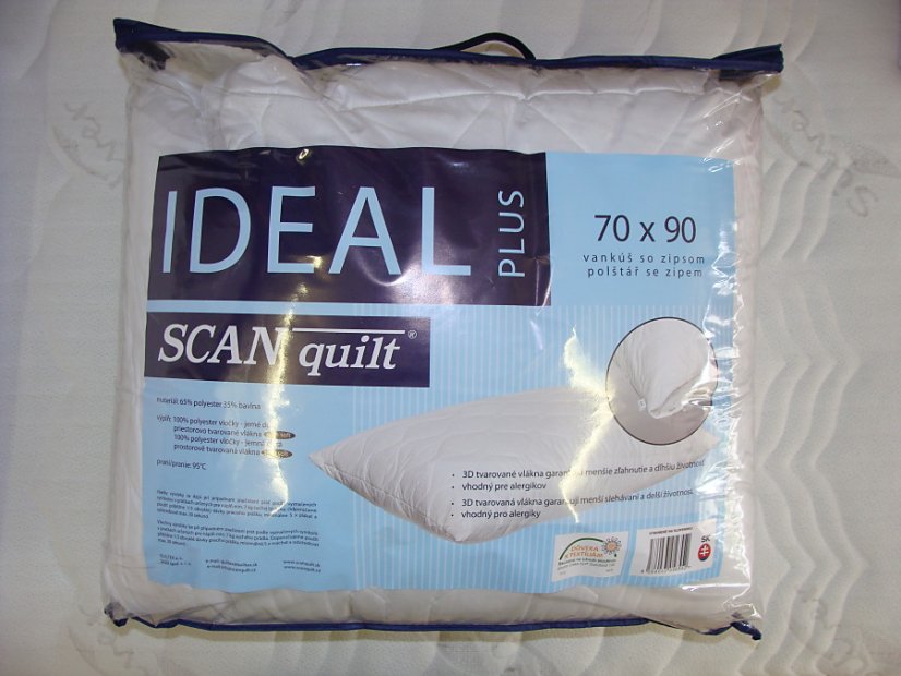 Scan Quilt Vankúš Ideal plus - Rozmer: 70x90 sáčok