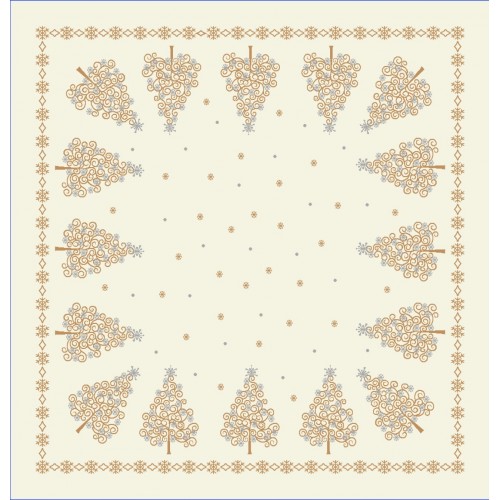 Texicop Gobelínový vianočný obrus Chenille 1280 - Rozmer obrusov: 40x100 cm