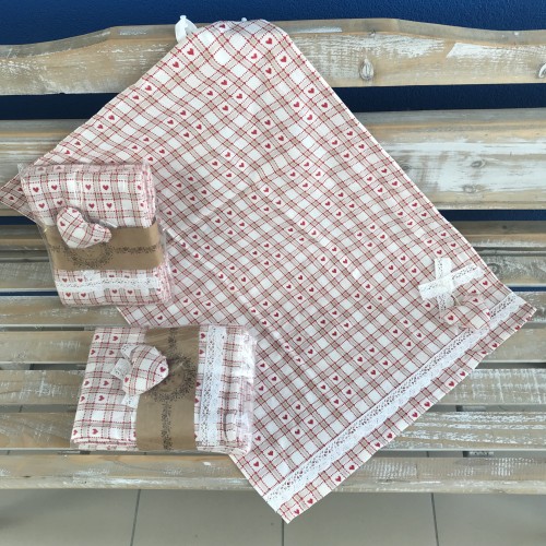 Utierky, zástery - Farba - Prírodná