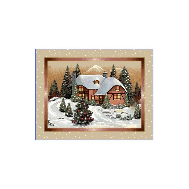 Texicop Gobelínový vianočný obrus Chenille 740 - Rozmer obrusov: 40x140 cm