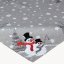Vianočný obrus Snehuliaci s vločkami - Rozmer obrusov: 85x85 cm