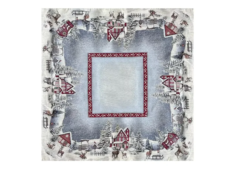 Texicop Gobelínový vianočný obrus Chenille 1316 - Rozmer obrusov: 40x100 cm