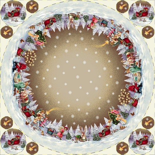 Texicop Gobelínový vianočný obrus Eden 1211 - Rozmer obrusov: 40x100 cm