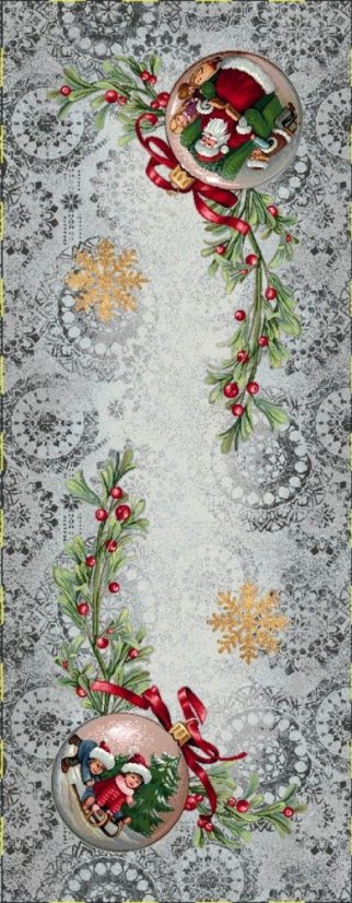 Texicop Gobelínový vianočný obrus Eden 906 GR - Rozmer obrusov: 100x100 cm