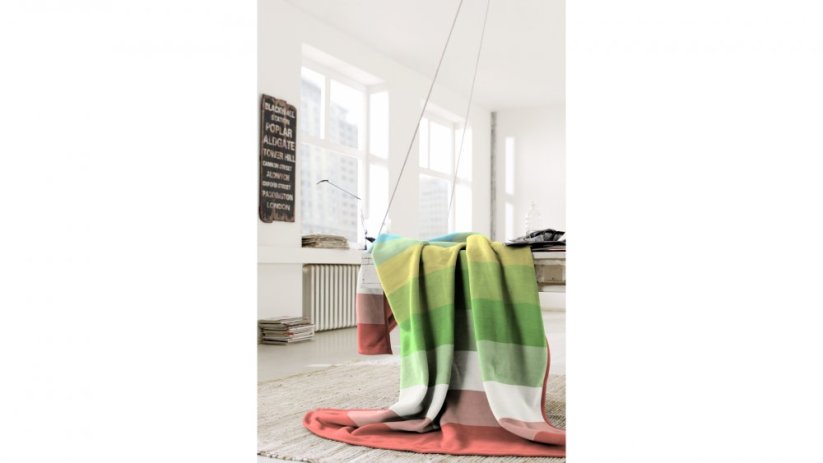 Biederlack Moderná deka Supersoft Rainbow
