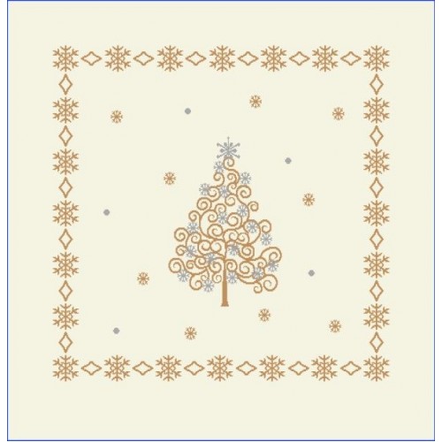 Texicop Gobelínový vianočný obrus Chenille 1280 - Rozmer obrusov: 40x140 cm