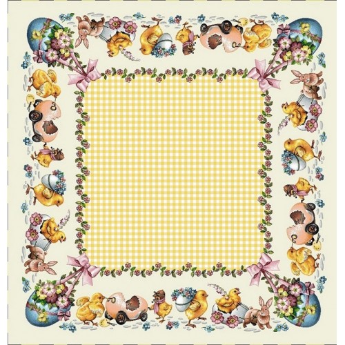 Texicop Gobelínový veľkonočný obrus Lima 031 - Rozmer obrusov: 100x100 cm