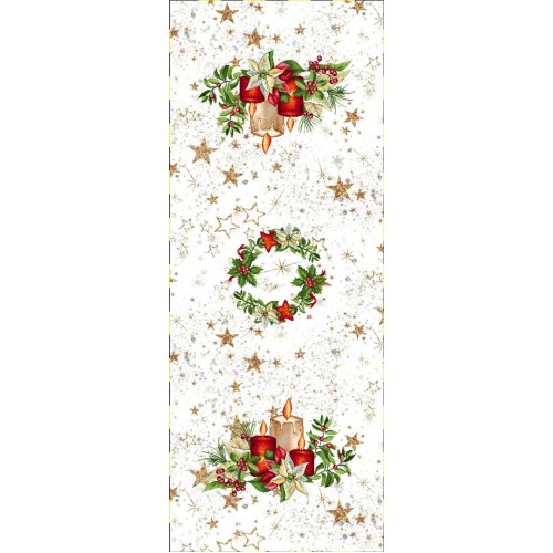 Texicop Gobelínový vianočný obrus Chenille 1270 - Rozmer obrusov: 40x140 cm