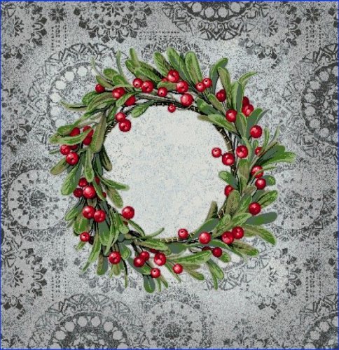 Texicop Gobelínový vianočný obrus Eden 906 GR - Rozmer obrusov: 100x100 cm