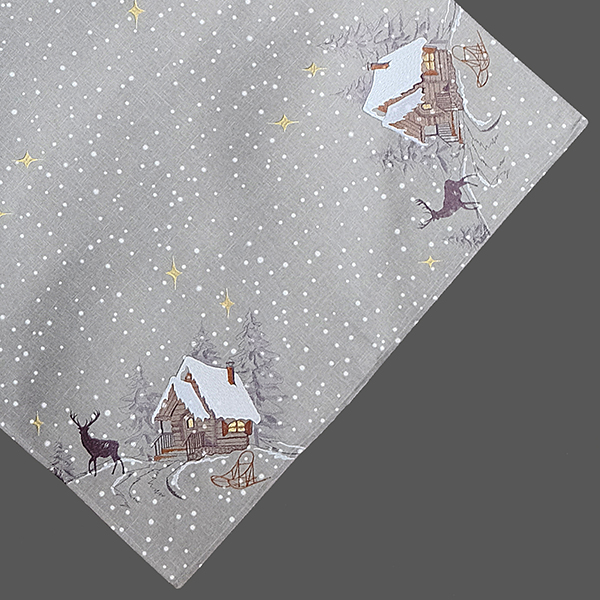 Vianočný obrus Zimný les - Rozmer obrusov: 40x140 cm