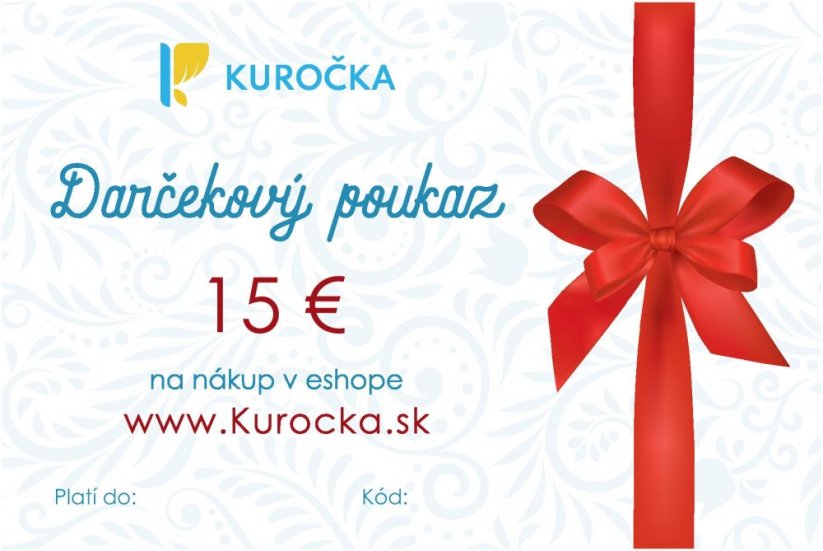 Darčekový poukaz - Cena: 15€